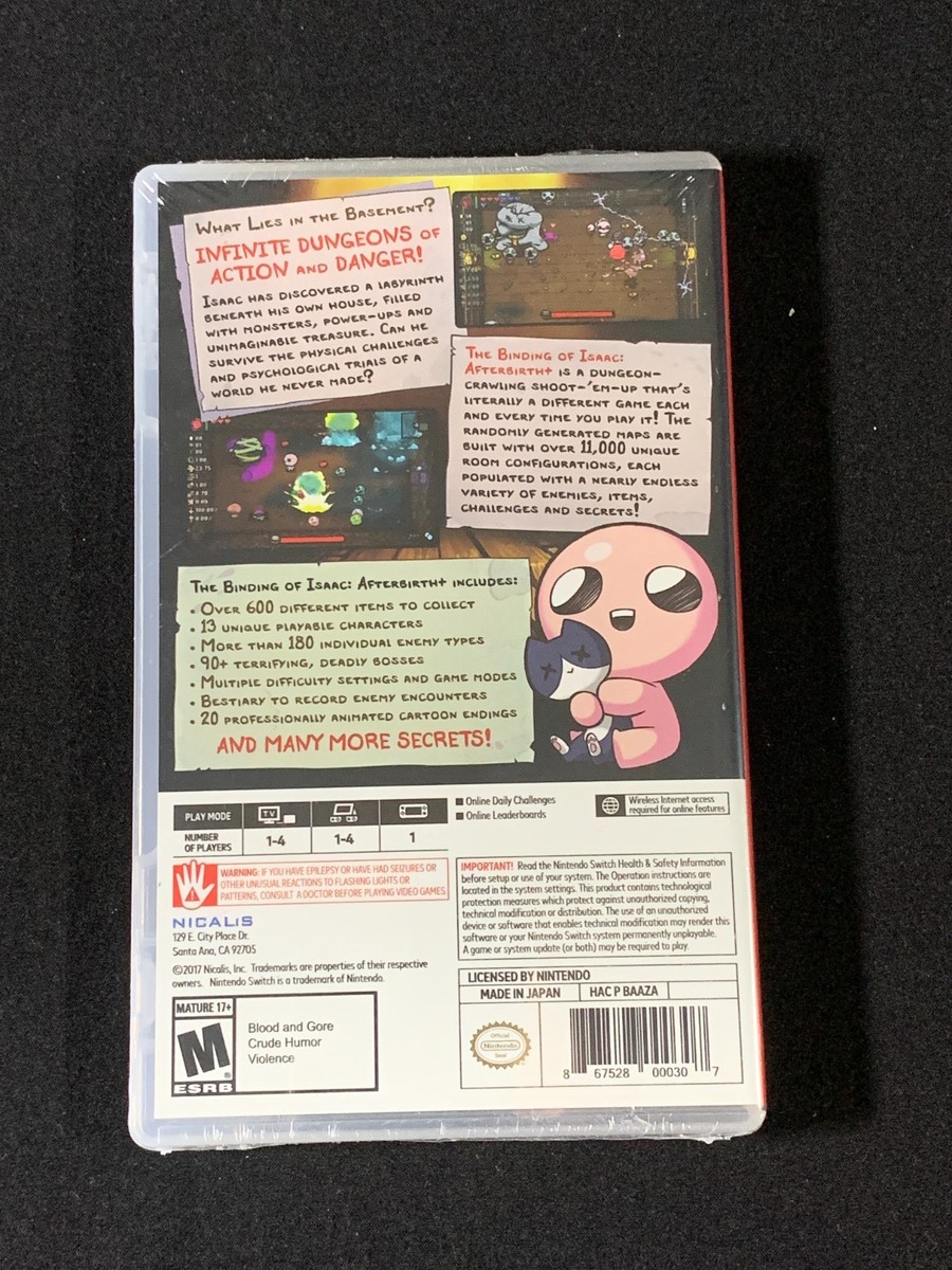 [中古]The Binding of Isaac Afterbirth+ Amazon.com: The Binding of Isaac: Afterbirth+ - Nintendo Switch