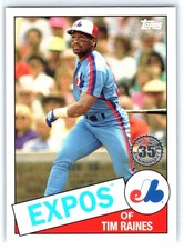 2020 Topps Update #85TB-24 Tim Raines 1985 35th Anniversary
