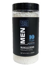 Dead Sea Collection Mens Muscle Soak 37oz Hydrating Dead Sea Salts