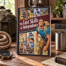 Survival Skills Book on Double Adhesive Paper Practical Life Guide Outdoor Use