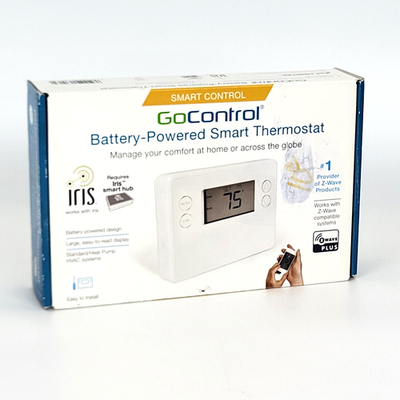 GoControl - GC-TBZ48L - Battery-Powered Thermostat Smart Control