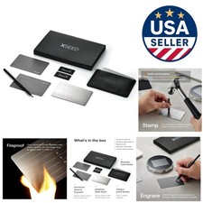 Portable Crypto Seed Storage Plate - Secure Backups for All Wallets - 0.5" Depth