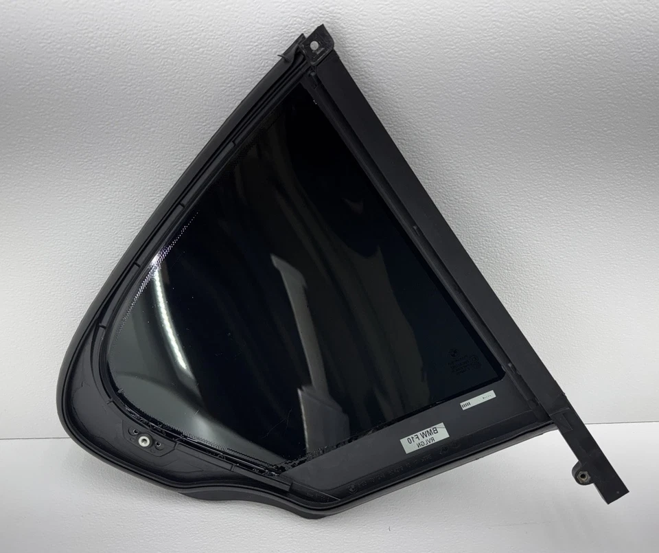 BMW 528i 535i 550i M5 F10 2011-2016 puerta trasera izquierda cuarto cristal ventana OEM Foto 2 de 4