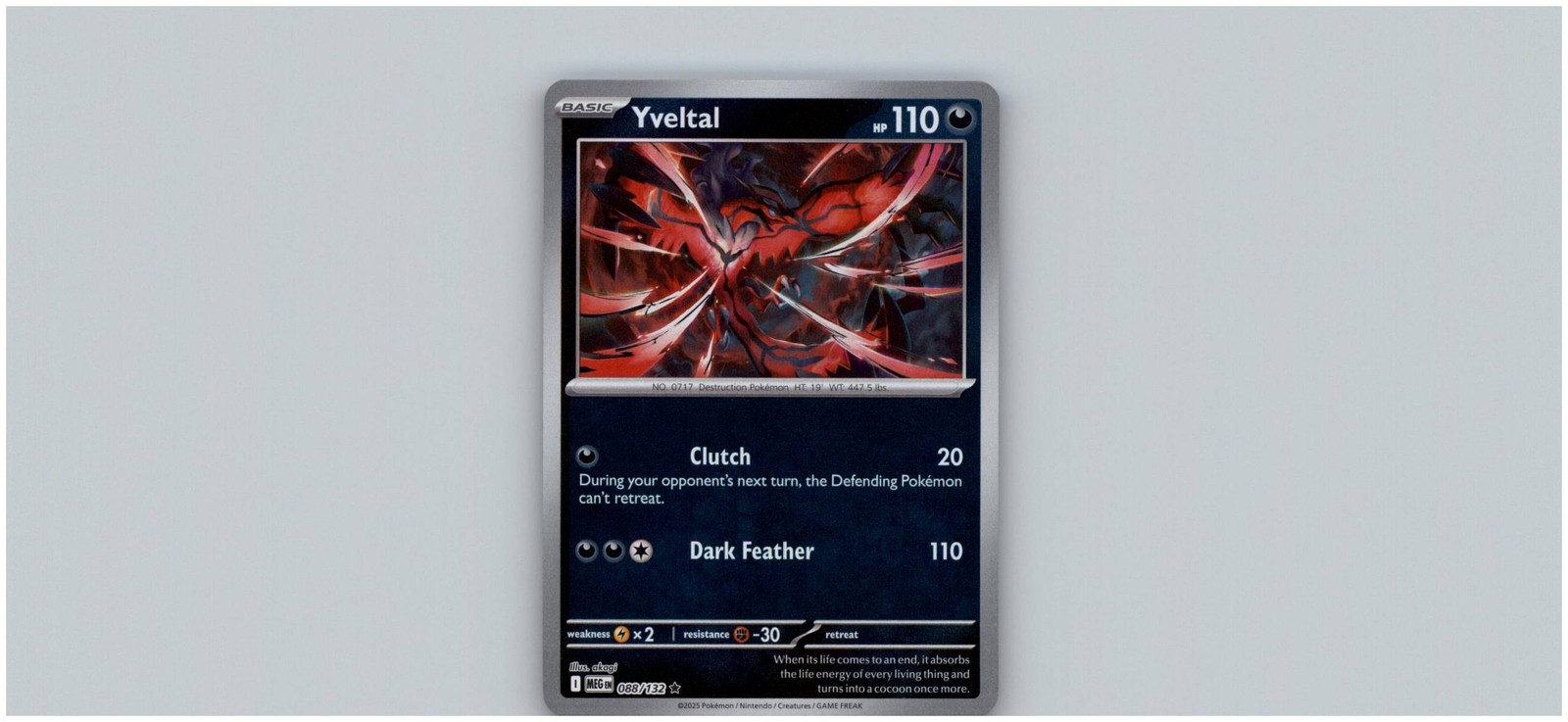 ME01: Mega Evolution #088/132 Yveltal Reverse Holo