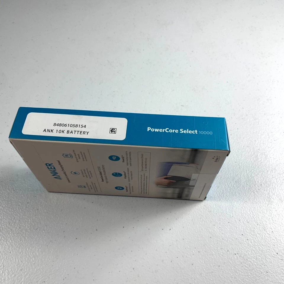 Carregador portátil Anker PowerCore Select 10000mAh Power Bank PowerIQ A1223 preto - Imagem 2 de 4