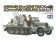 Tamiya 1/35 German 8ton Semitrack w/20mm Flakvierling Sd.Kfz. 7/1 - 35050