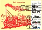 Dr Jim Stamps Maximum Card Locomotives 22C 5V Strip Fdc