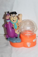 VINTAGE Fred and Dino FLINTSTONES Gumball Machine With original Key