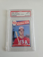 Topps 1985 Mark McGwire #401 USA Baseball Team Rookie PSA Mint 9