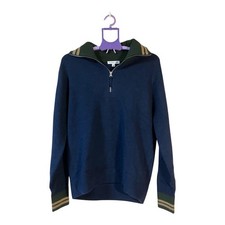 UNIQLO JW ANDERSON Knit Track Jacket Navy L Warm Wool Blend