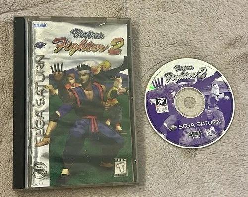 Virtua Fighter 2 (Sega Saturn, 1996) COMPLETE CIB Longbox Tested & Cleaned!