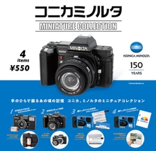 Capsule Toy Konica Minolta Miniature Collection Complete Set 4 Camera Japan