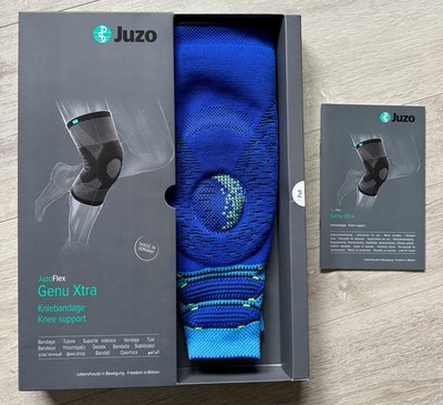 Juzo Flex Genu Xtra Kniebandage Gr. XL / 5 Knee Support Dark Blue Sensation Blau