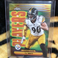 2025 Topps Chrome Football Power Players #PP-39 T.J. Watt Pittsburgh Steelers
