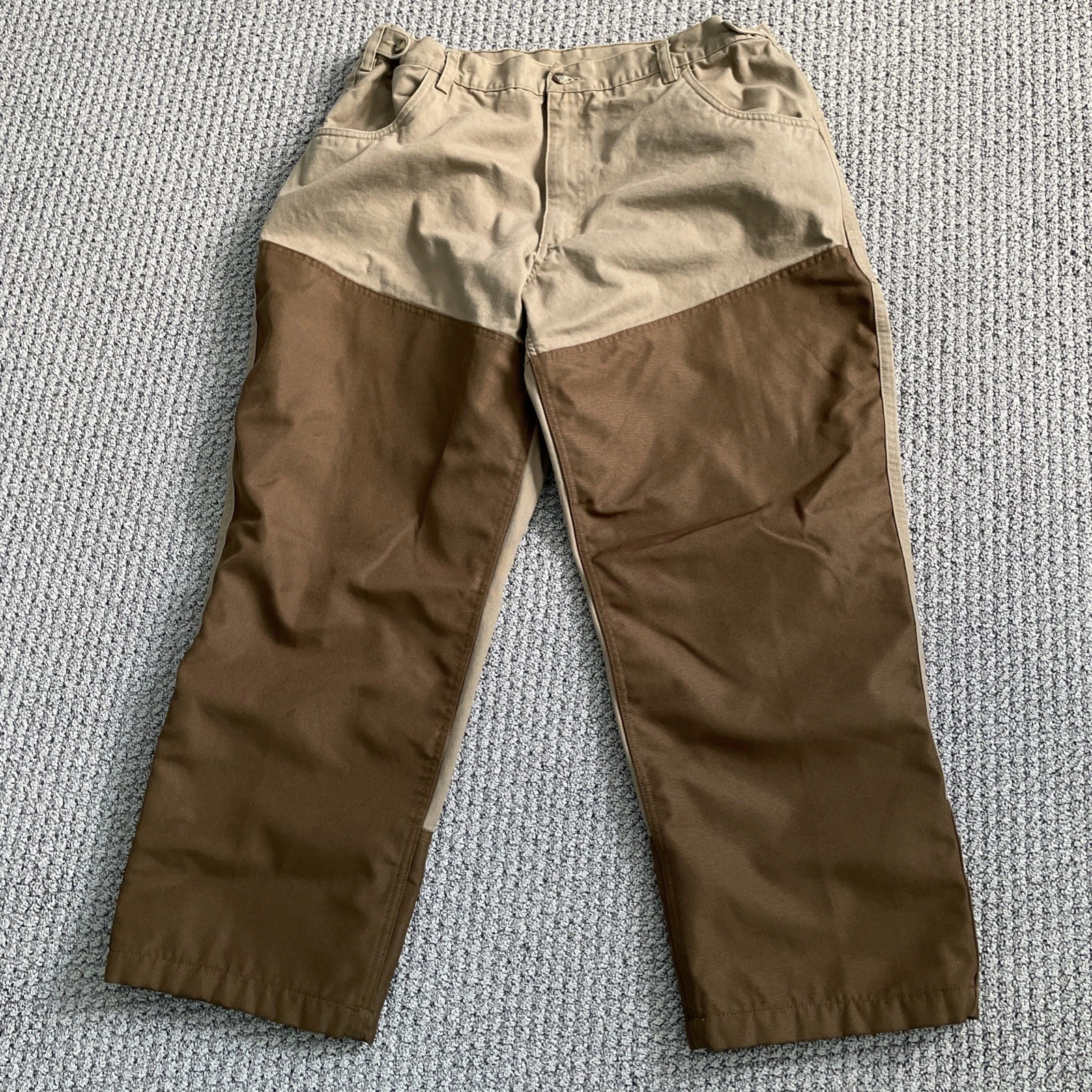 Field & Stream Brush Guard Double Knee Pants Men 40x30 ACTUAL 38x29 Utility Work