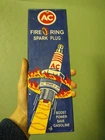 Vintage Rare Spark Plug Sign - AC Service Station Gas Oil Porcelain Metal Sign
