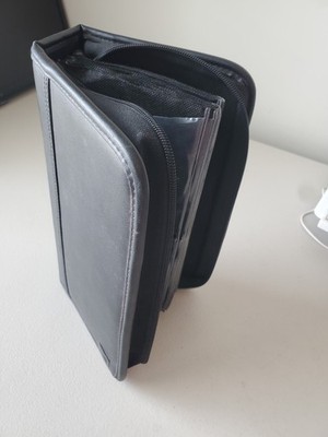 Case Logic Black Faux Leather zipper CD Case (holds 64 discs) Holder Dvd