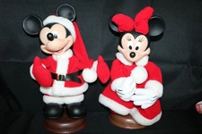 Vintage Christmas Santa’s Best  26”Animated Mickey and Minnie Mouse Disney Read!