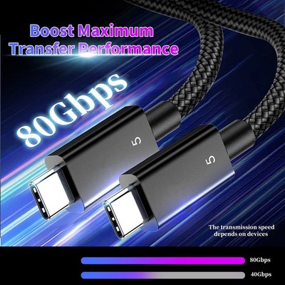 Robustes 80Gbps für Thunderbolt5 Kabel für Dual Display und Schnellladen