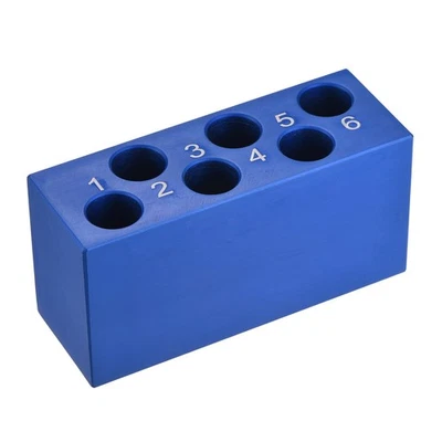 6-Well Mikrozentrifugenröhrchenhalter mit Kühler für Tissue Culture Platte, blau - Bild 1 von 4