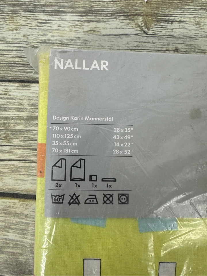 Juego de sábanas para cuna de 5 piezas IKEA NALLAR Design by Karin Manerstal 2005 DEADSTOCK DE COLECCIÓN Foto 2 de 4