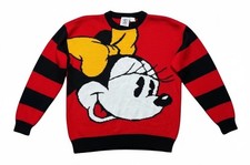vintage Men  s Mickey  Co. Minnie Mouse All Over Acrylic Knit Sweater Large 90  s