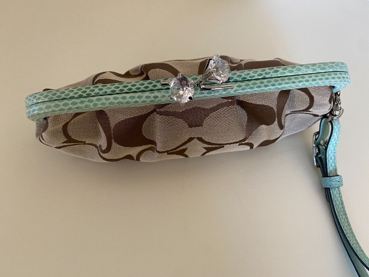 レディース Coach Frame Bag In Snakeskin Kisslock