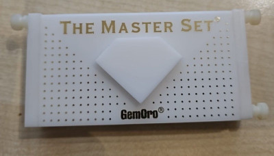 GEMORO Diamond Color Grading Color Tester Tool 5 CZ Master Set E-L