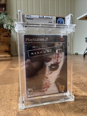 WATA 9.6 - Manhunt 1ST PRINT Black-Label PlayStation 2, PS2 2003 NEW! - RARE!