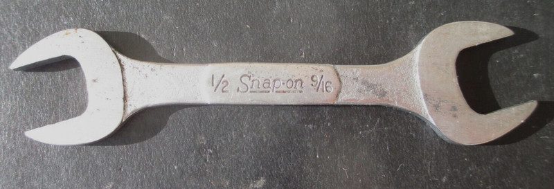 Snap-On Stubby Open End Wrench 1/2 "x 9/16" J3236 Vintage Made in U.S.A.