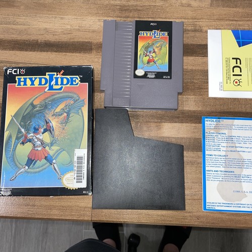 Hydlide (Nintendo Entertainment System, 1989) In Box No Manual
