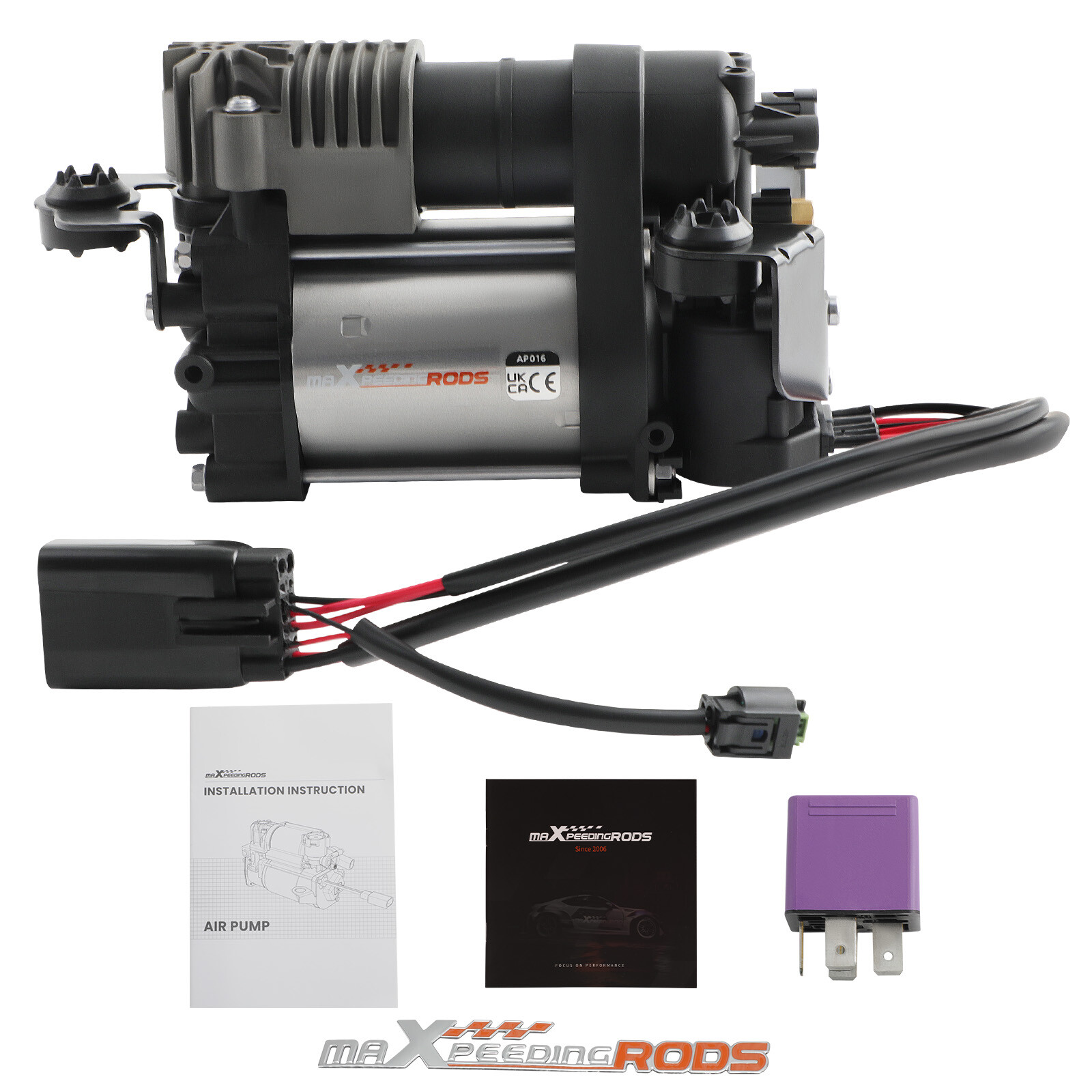 Air Suspension Compressor + Relay kit for Dodge Ram for Jeep Grand Cherokee WK2-image
