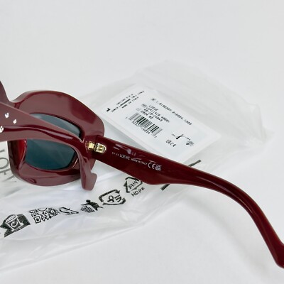 サングラス LOEWE SUNGLASSES (LW4114IS49 25E) LOEWE PAVE SCREEN Starry Night ANAGRAM LW4114IS Red Crystal