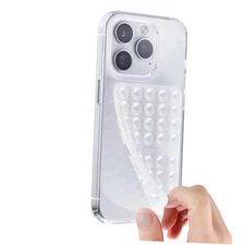 Silicone Suction Cup Phone Case Mount Double Sided, Silicon Sticky Phone Clear