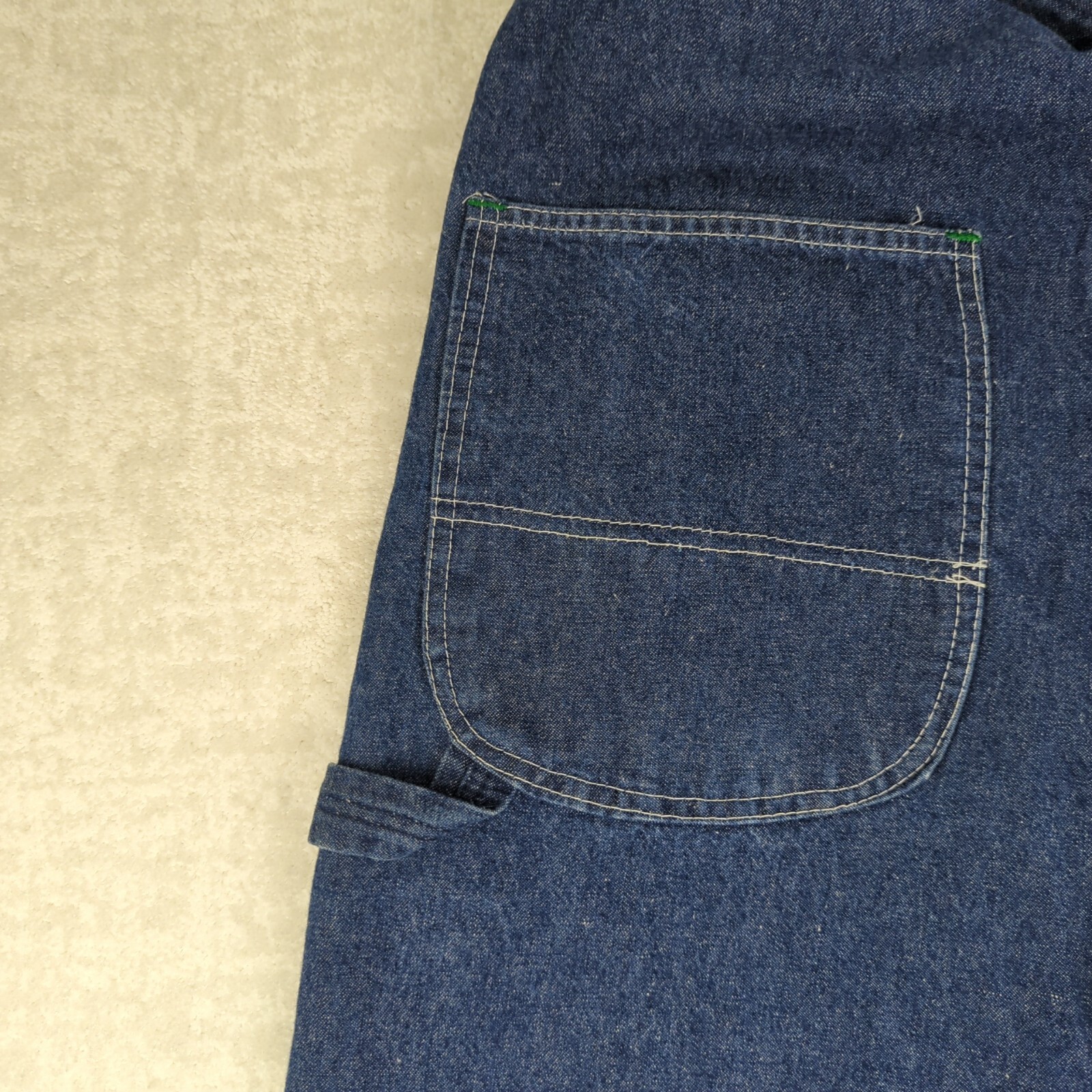 Vintage Big Ben Wrangler Bib Overalls Mens 36x30 Deni… Gem