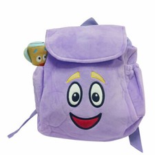 Nickelodeon Purple Dora The Explorer Mr. Face Plush 10" Backpack Tote with Map