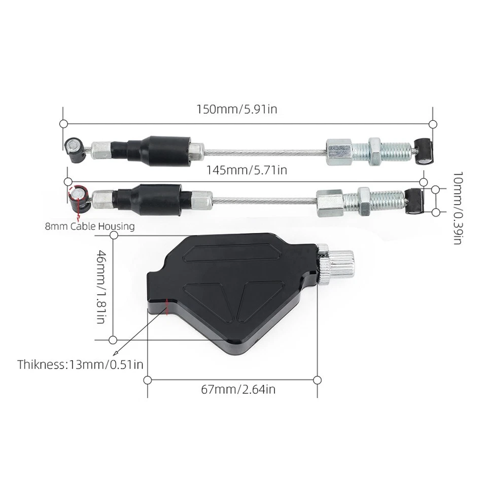 Sistema fácil de palanca de tracción de embrague de acrobacias para HONDA XR80R XR150L XR190L XR650L Foto 2 de 4