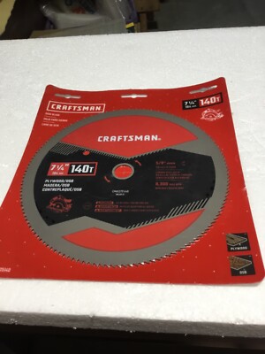 CRAFTSMAN #CMAS2725140 7 1/4'' 140 TOOTH CIRCULAR SAW BLADE NEW SEALED