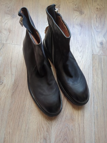 A.S. 98 Fleetwood Moto Grunge Zip Ankle Boots Womens 10.5-11 EU 42 - Picture 3 of 12