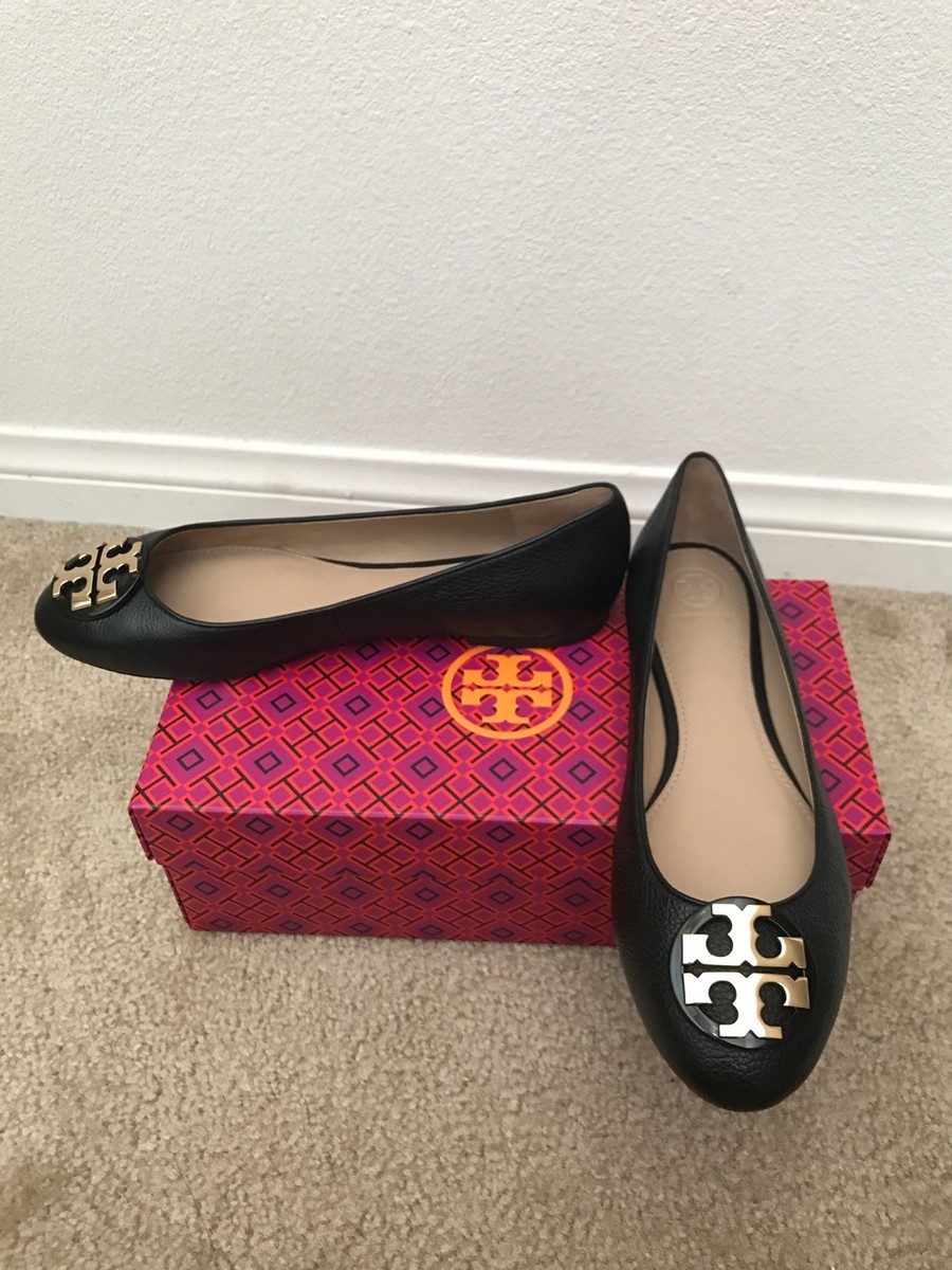 NIB TORY BURCH Black Claire Ballet Flat- Tumbled Leather ** CHOOSE
