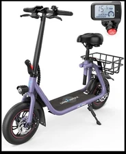 used adult electric scooter with seat 450w powerful motor up to 22/25 miles