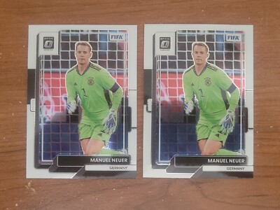 2 x 2022-23 Panini Donruss Soccer FIFA Optic Parallel Manuel Neuer Germany #61