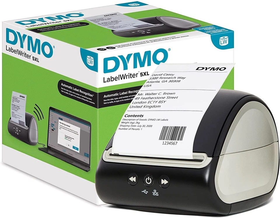 DYMO LabelWriter 5XL Etikettendrucker automatische Etikettenerkennung 2112725