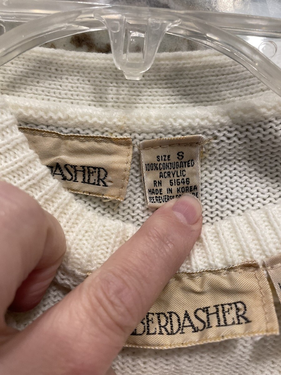 HABERDASHER Vintage cardigan and best set in ivory w/lavender and yellow argyle View 6