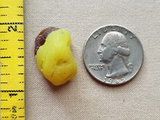 PURE BEACH SEA GLASS SURF TUMBLED YELLOW BANANA LAVA BONFIRE FROSTED PENDANT T01