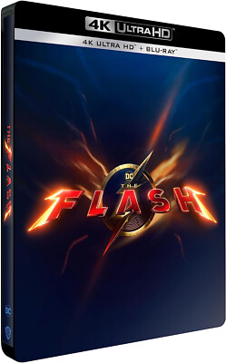 The Flash (4K UHD + Blu-ray Steelbook) Region Free - Cover B - NEW/SEALED