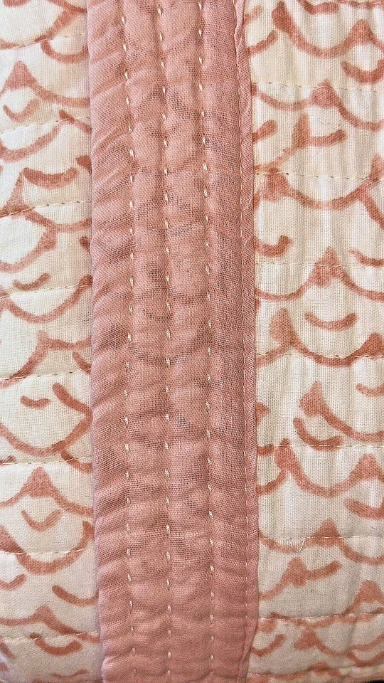 🪸3-PC Sigrid Olsen 热带国王被子套装 100% 棉 | 扇贝珊瑚白 — 第 3/4 张图片