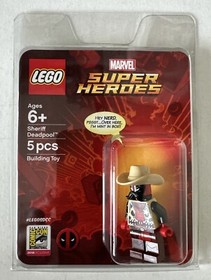 LEGO Marvel SDCC 2018 Exclusive Super Heroes Sheriff Deadpool Minifigure