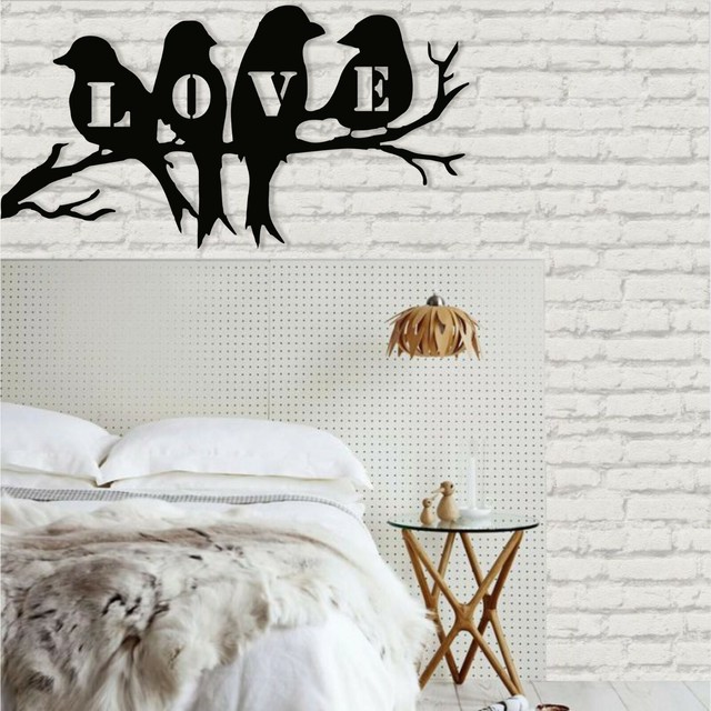 Metal Wall Art, Birds Love, Metal Wall Decor, Home Decoration Bedroom