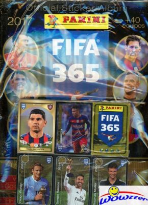 2017 Panini FIFA 365 HUGE Complete 672 Stickers Set+Album-Kylian Mbappe RC,Messi